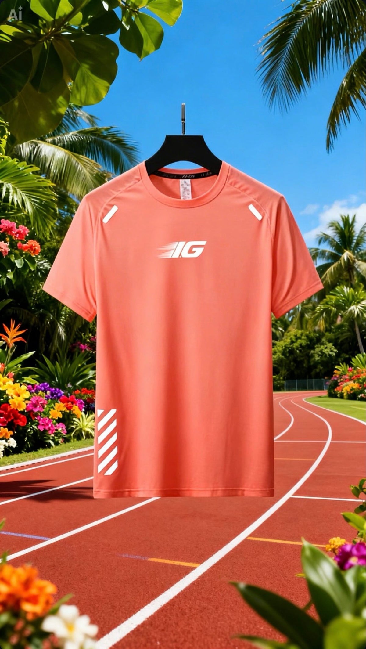 The Active Tee Tropical Peach