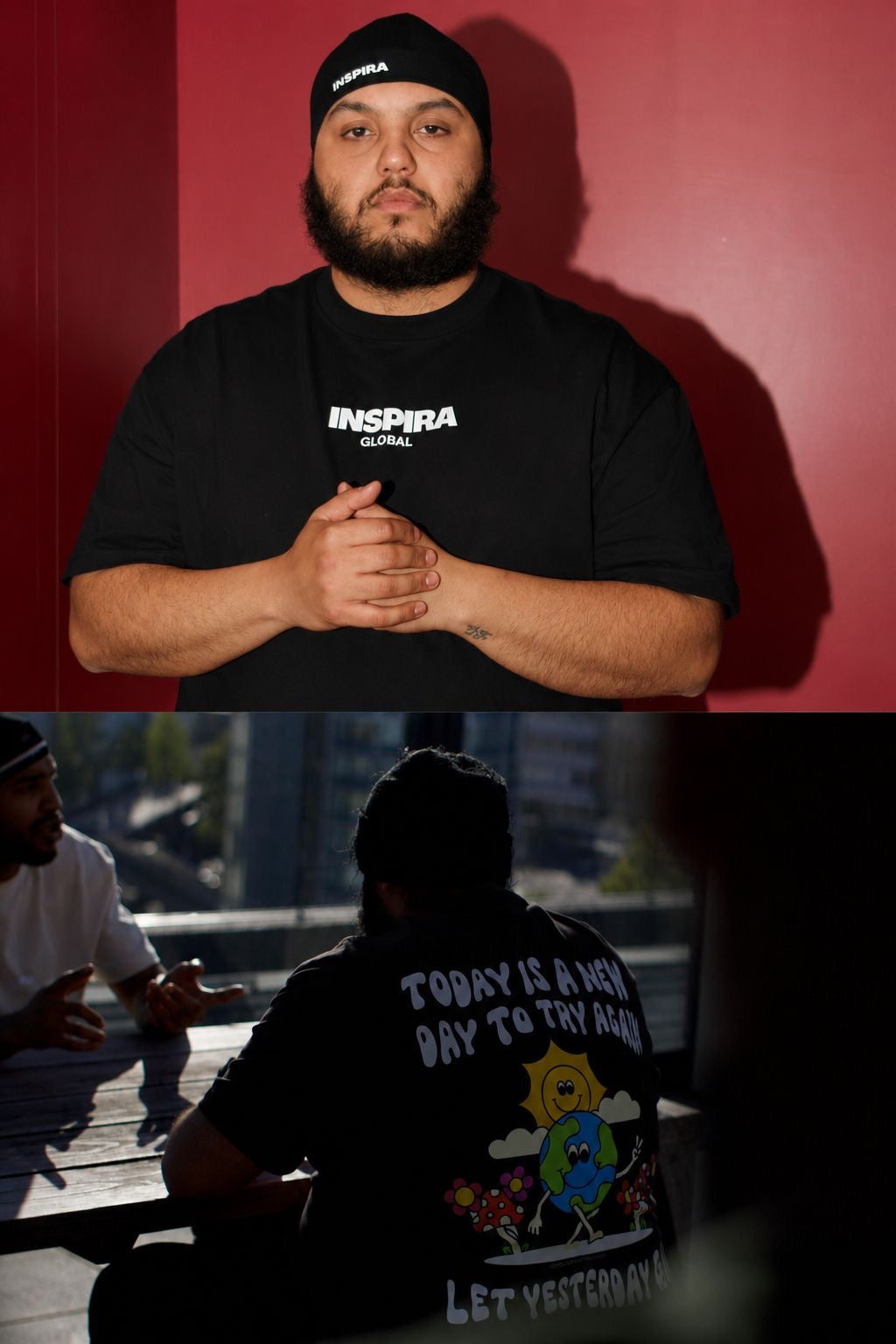 Today Is A New Day Oversized Tee – Black