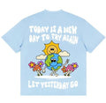 Today Is A New Day Oversized Tee – Sky Blue